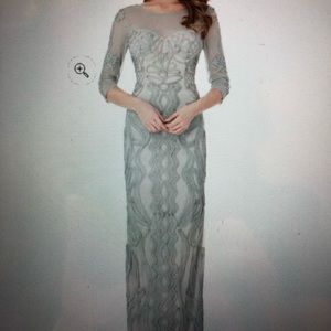 JS Collections Soutache Mesh Gown